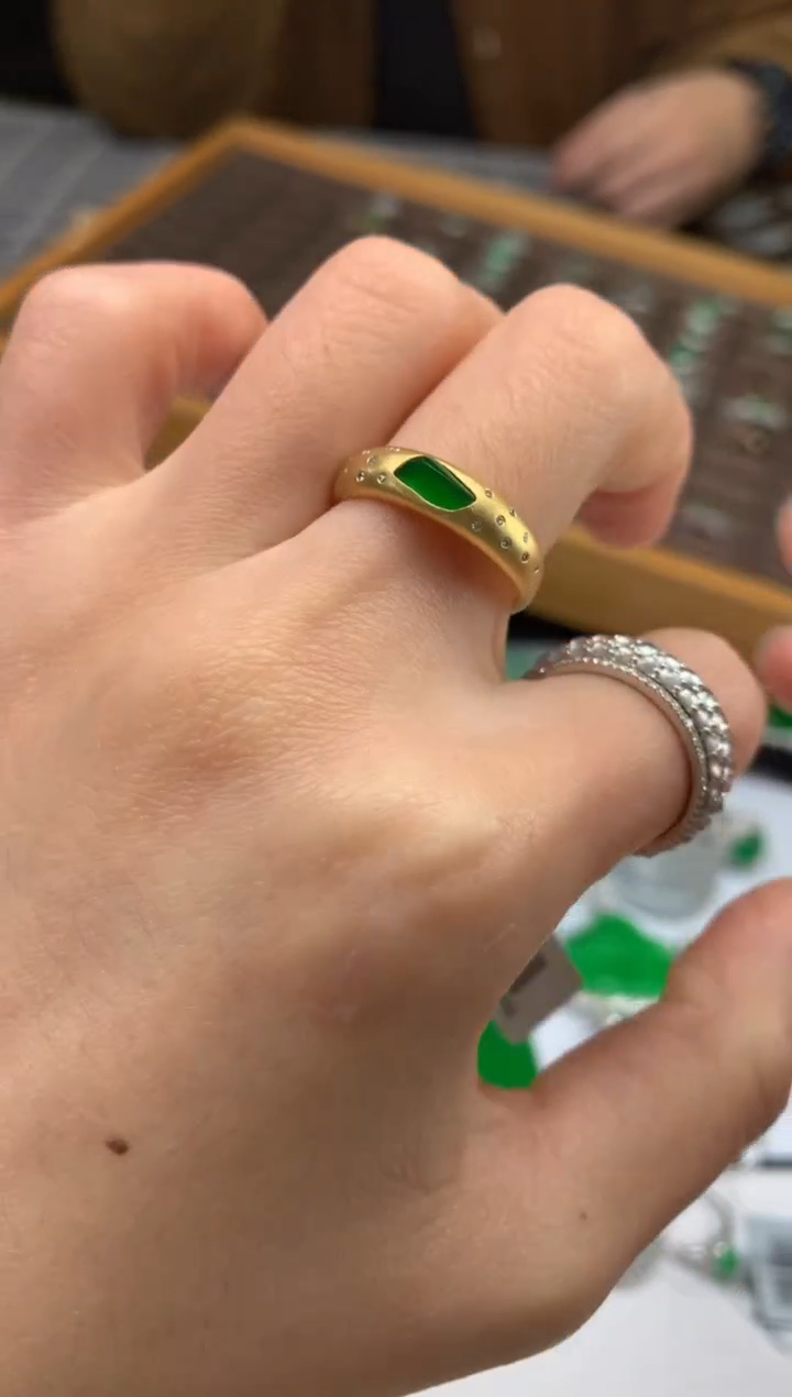 【闪购商品】翡翠手饰18K金镶嵌-22606