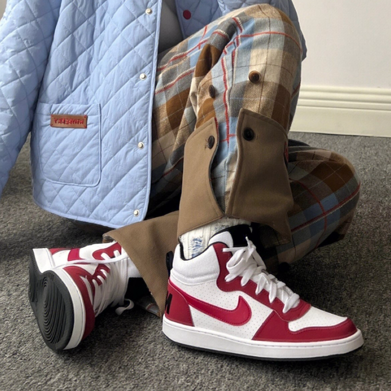 专属 耐克 Nike Court Borough女子芝加哥高帮休闲板鞋839977-103