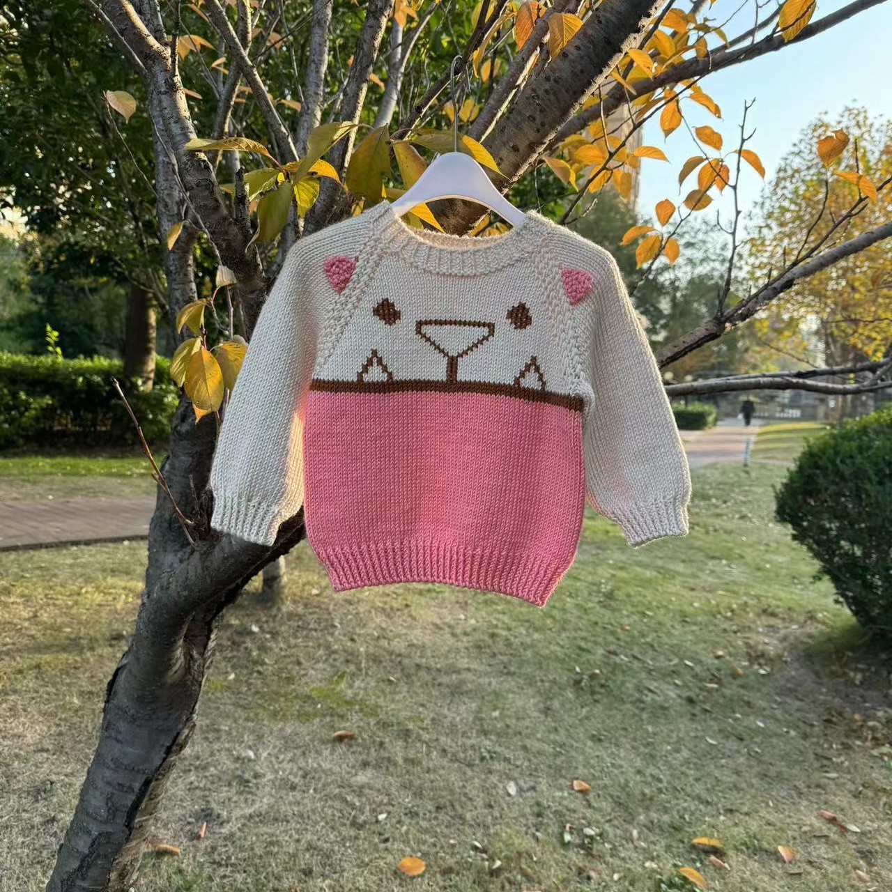 一只小熊套头毛衣材料包，秋之韵毛线。非成品。。其他颜色留言备注