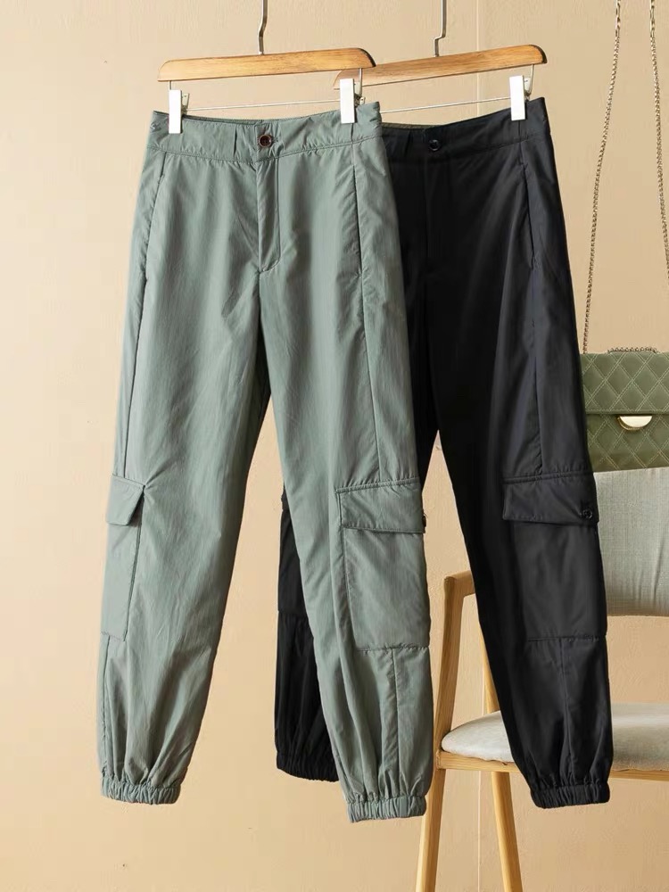 P874 【工装】版型nice! 休闲加绒男女同款休闲裤工装裤长裤