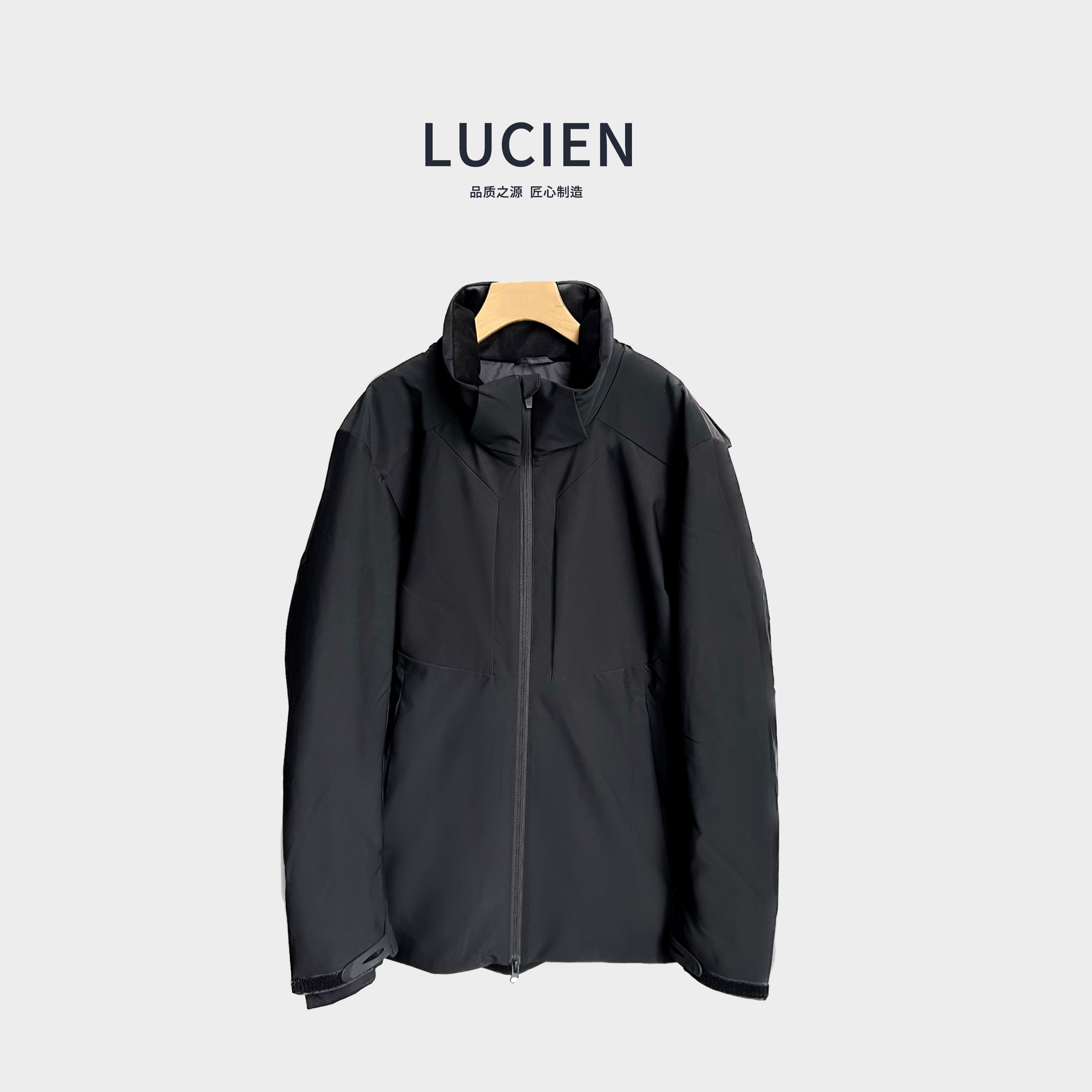 P771 连帽可拆卸帽子鹅绒服休闲保暖冲锋衣羽绒服男