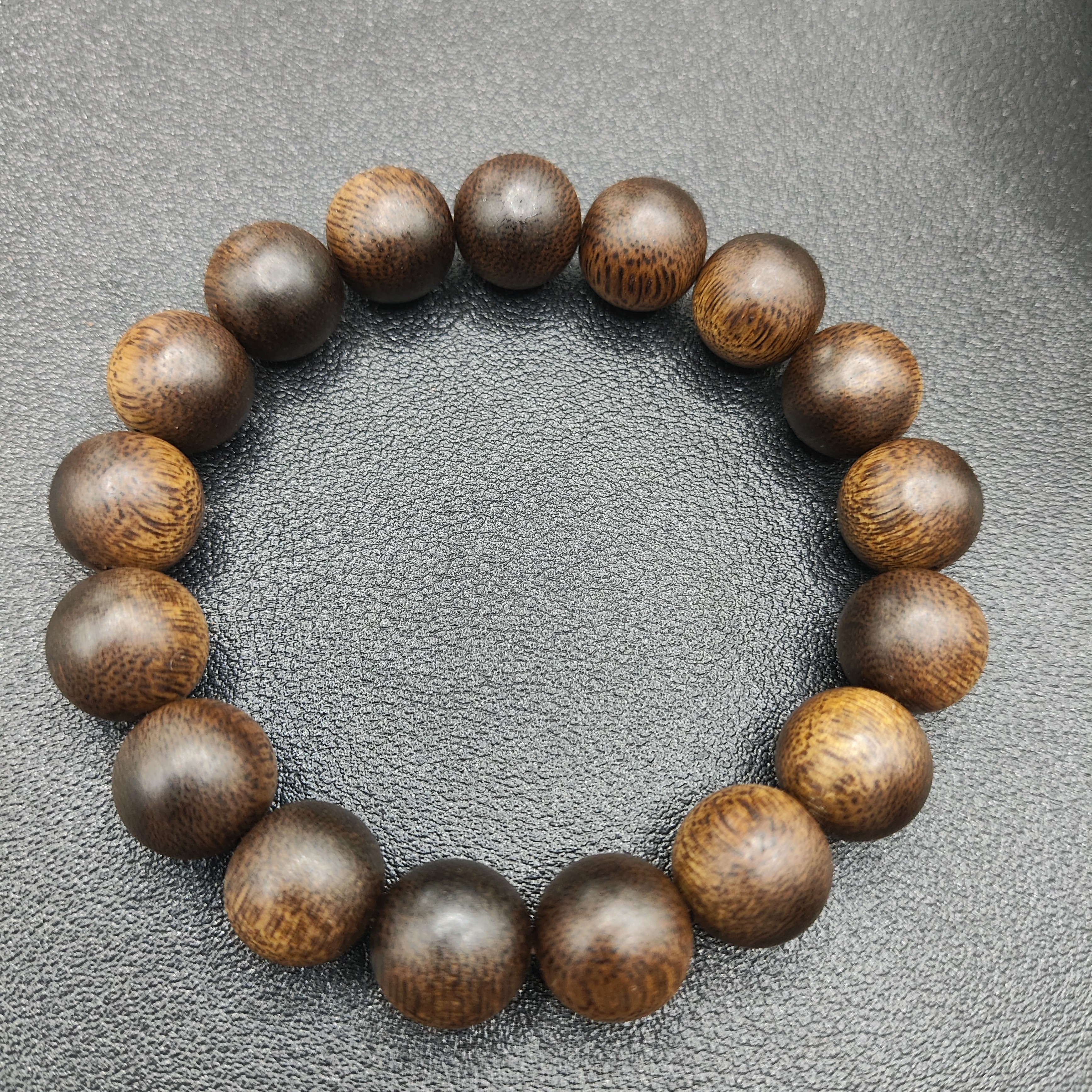 【优选S】DLG012达拉干沉水沉香1.2圆珠单圈手串