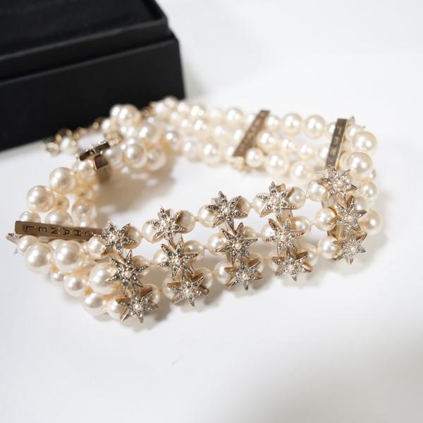 Chanel 闪钻星星多层珍珠项链