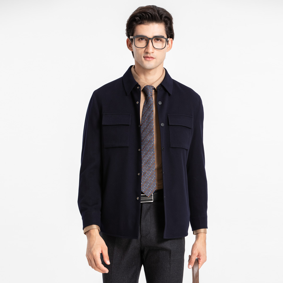 路卡迪龙【小水专属】进口LP面料经典双面尼恒温保暖外套155225301