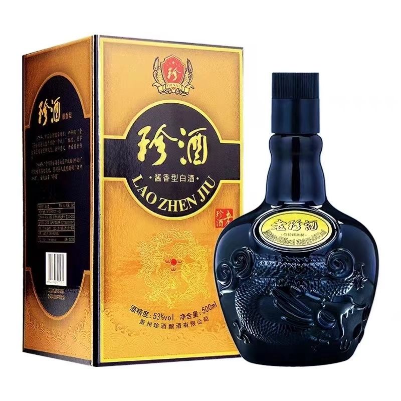 珍酒 老珍酒500mlx6瓶 酱香型白酒53度 纯粮酿造