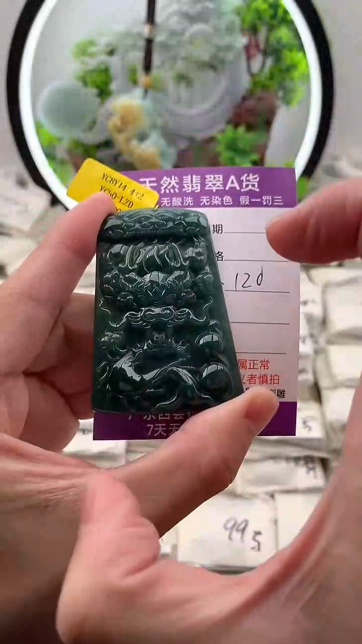 【闪购商品】翡翠颈饰未镶嵌龙牌