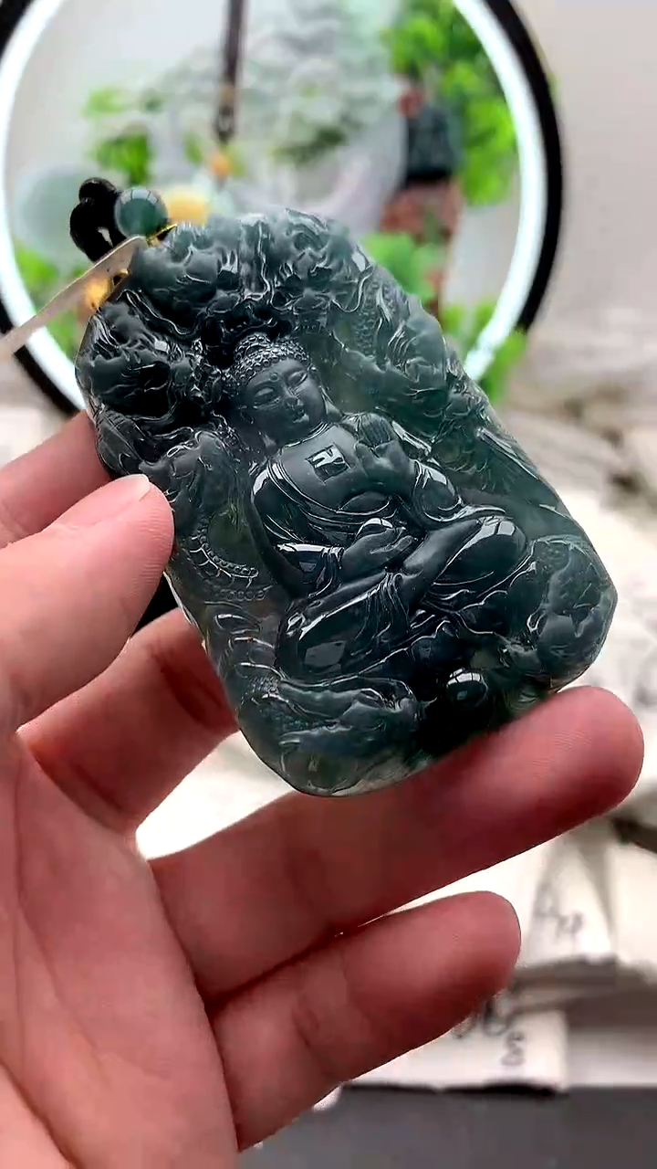 【闪购商品】翡翠颈饰未镶嵌阿弥陀佛