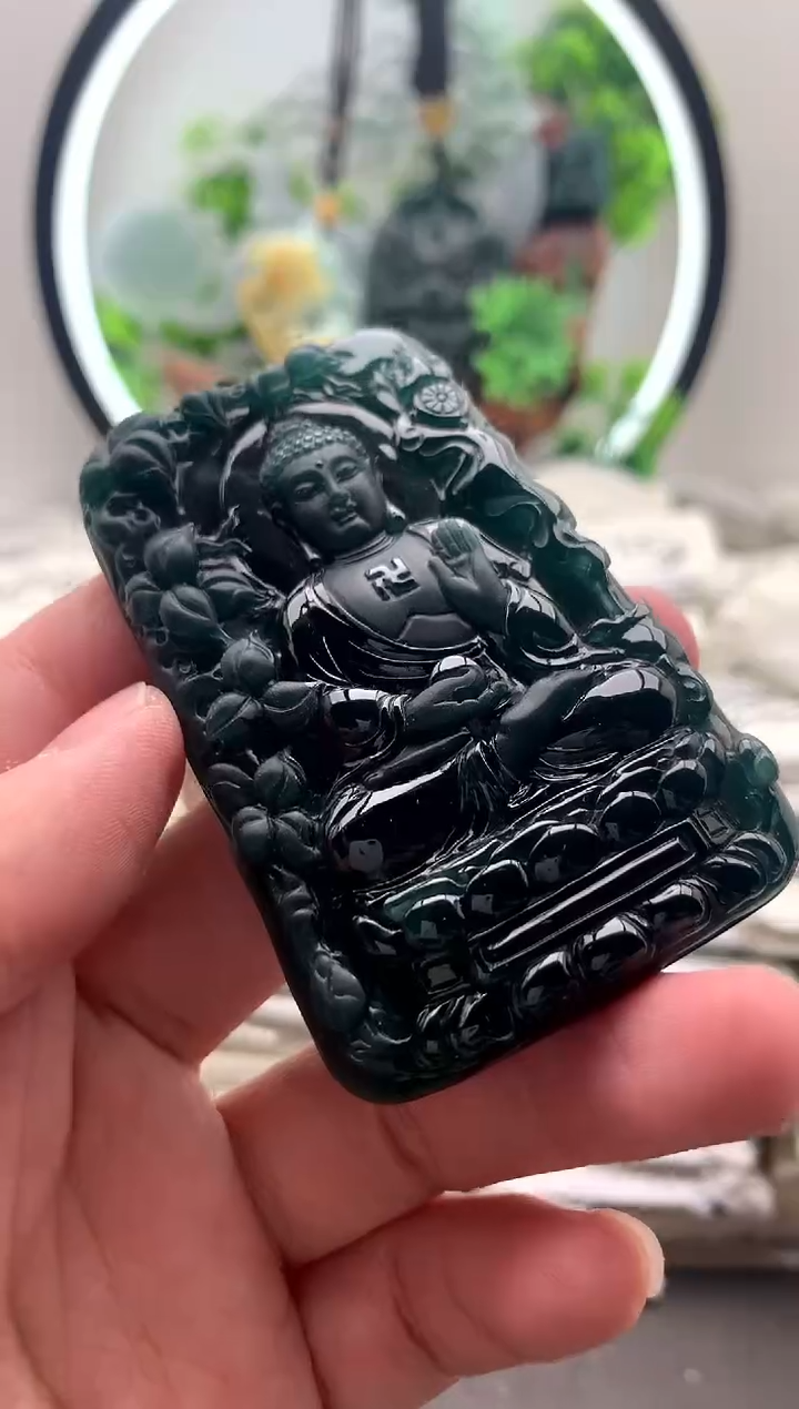 【闪购商品】翡翠颈饰未镶嵌阿弥陀佛