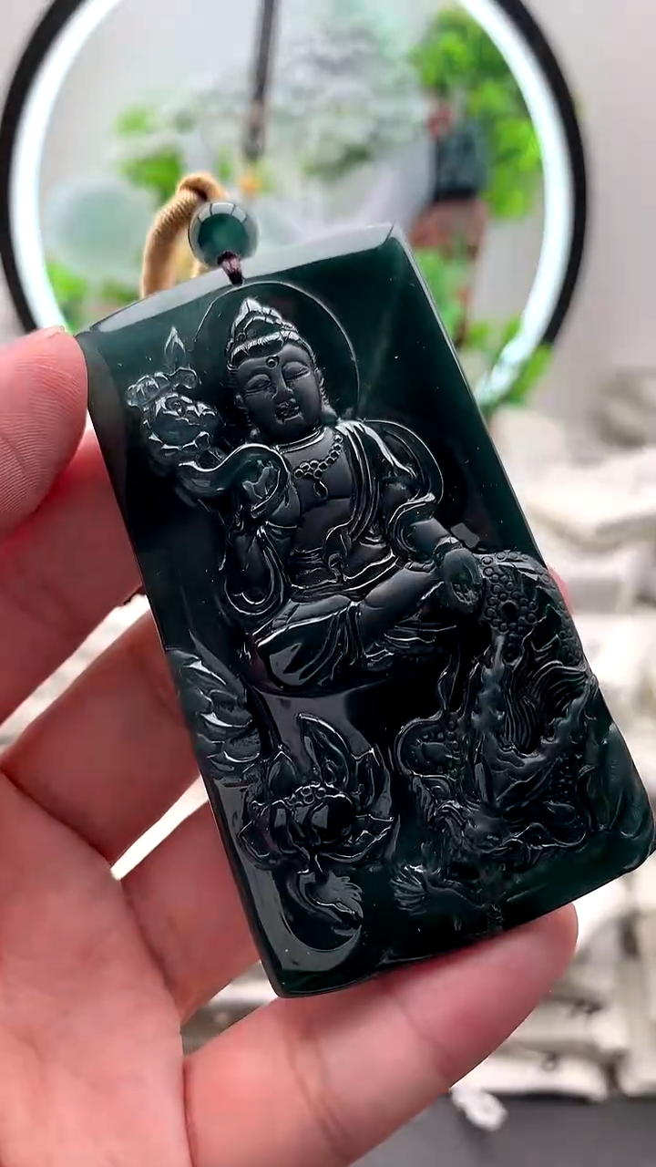 【闪购商品】翡翠颈饰未镶嵌大势至