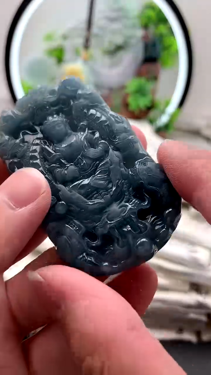 【闪购商品】翡翠颈饰未镶嵌虚空藏