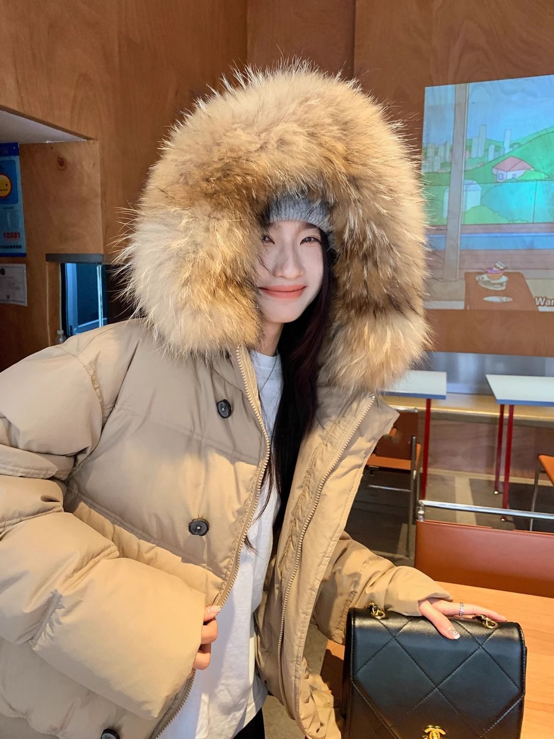 波司登短款羽绒羽绒棉服女冬季年新款小众设计感时尚加厚棉衣外套