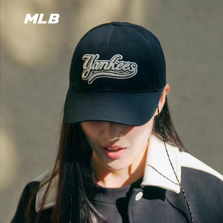 韩国MLB棒球帽专柜正品25秋季新款学院风字母休闲男女百搭鸭舌帽