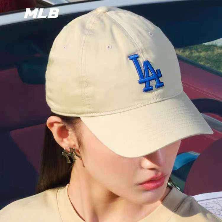 韩国2025新款MLB帽子正品软顶大标NY运动LA休闲鸭舌帽棒球帽CP66