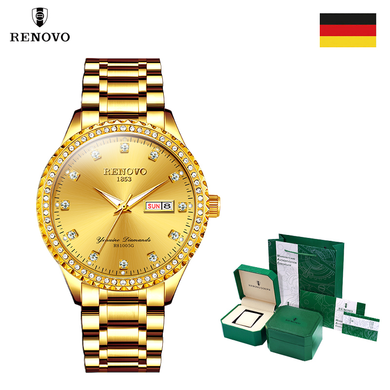 德国品牌RENOVO罗诺威男士石英手表-R81005