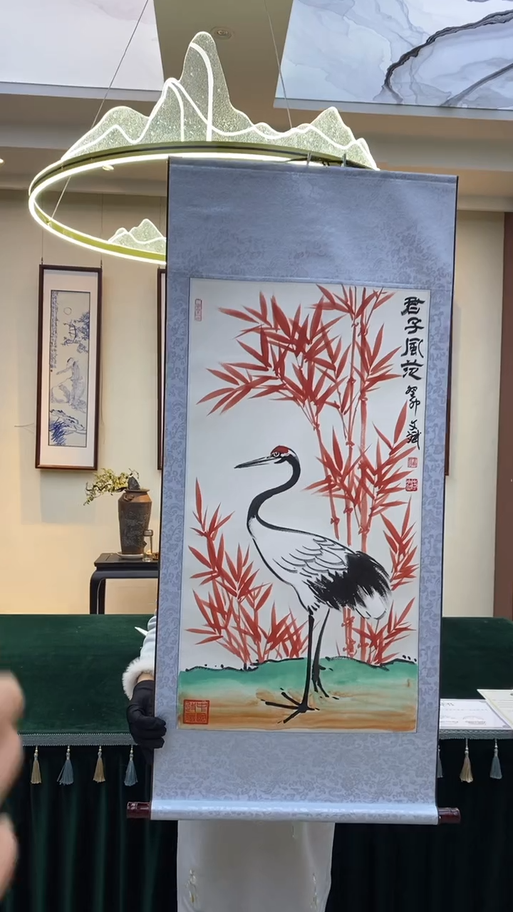 【闪购商品】书法B李文斌-君子风范-三尺竖白231229