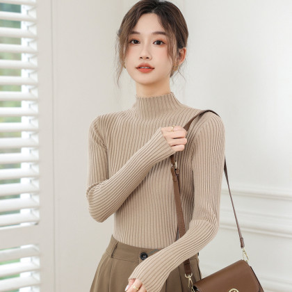 【45-89】半高领打底衣内搭显瘦百搭长袖上衣