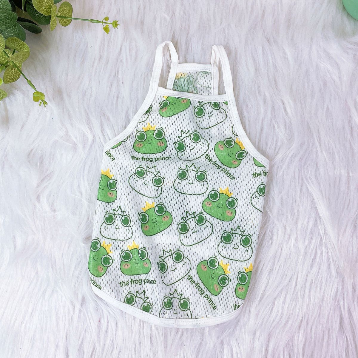 夏季网眼狗狗衣服清凉透气小吊带背心超轻薄泰迪比熊博美柯基猫咪