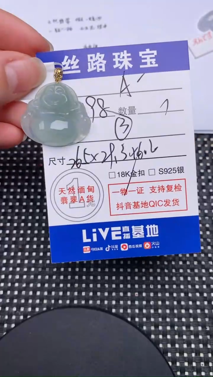 【闪购商品】翡翠颈饰未镶嵌挂件