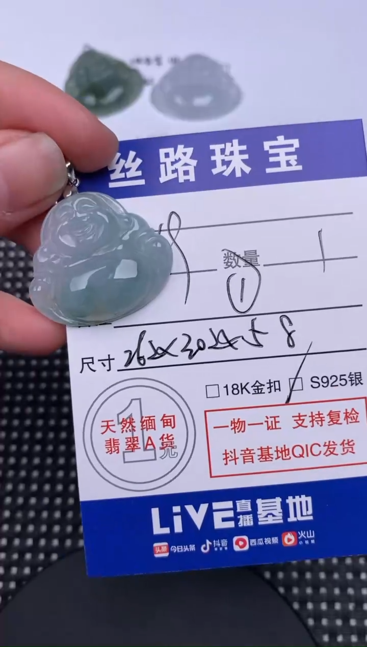 【闪购商品】翡翠颈饰未镶嵌挂件