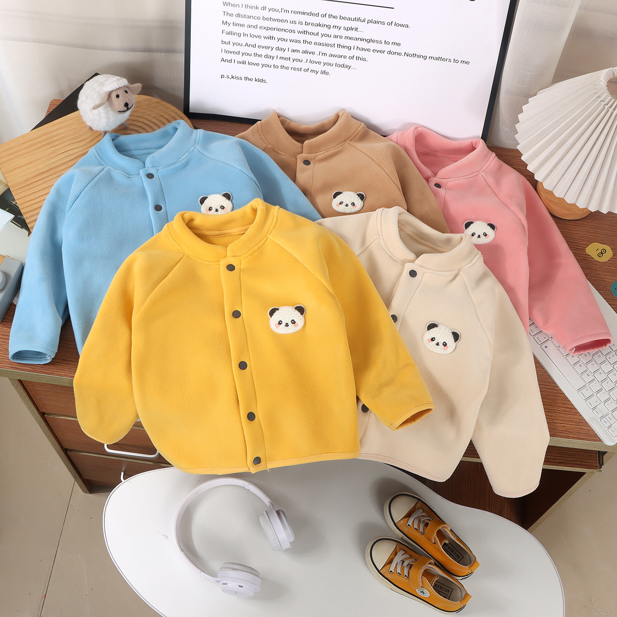 加绒加厚儿童马甲外穿春秋装婴儿宝宝秋冬奥粒绒开衫