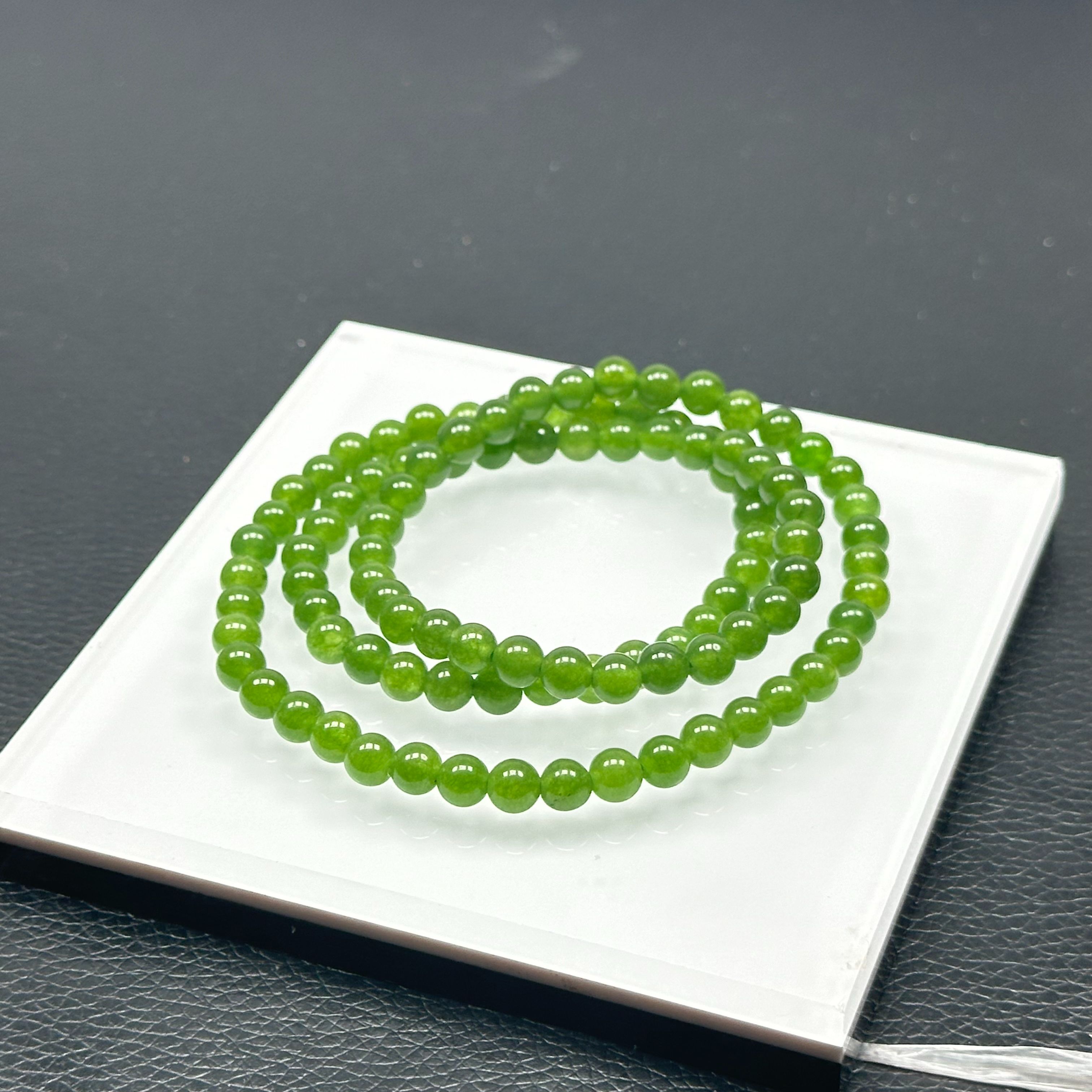 果绿多圈5mm项链-A2002
