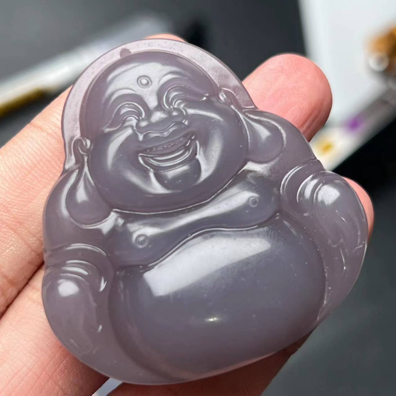 烟紫佛公吊坠-A2072