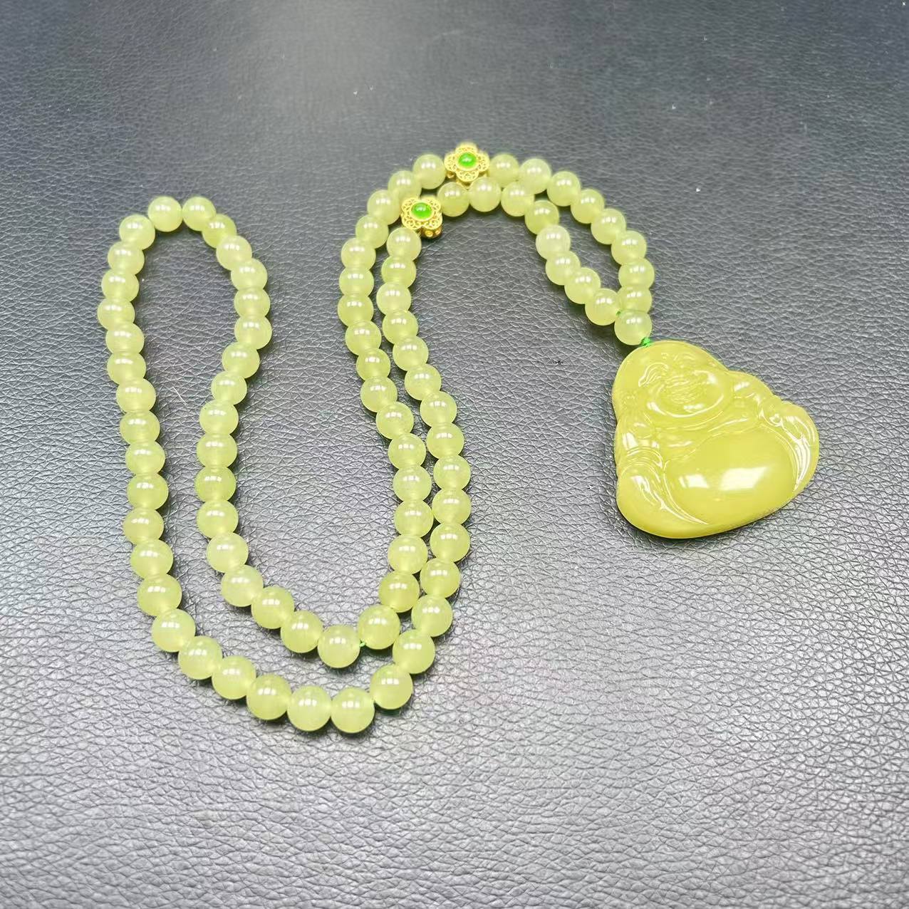 冰黄口8m佛公毛衣链套链-A2110