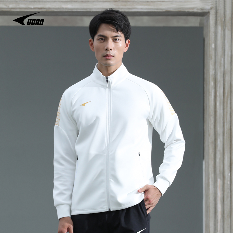 UCAN锐克运动外套男健身长袖开衫秋冬足球训成人儿童跑步针织夹克