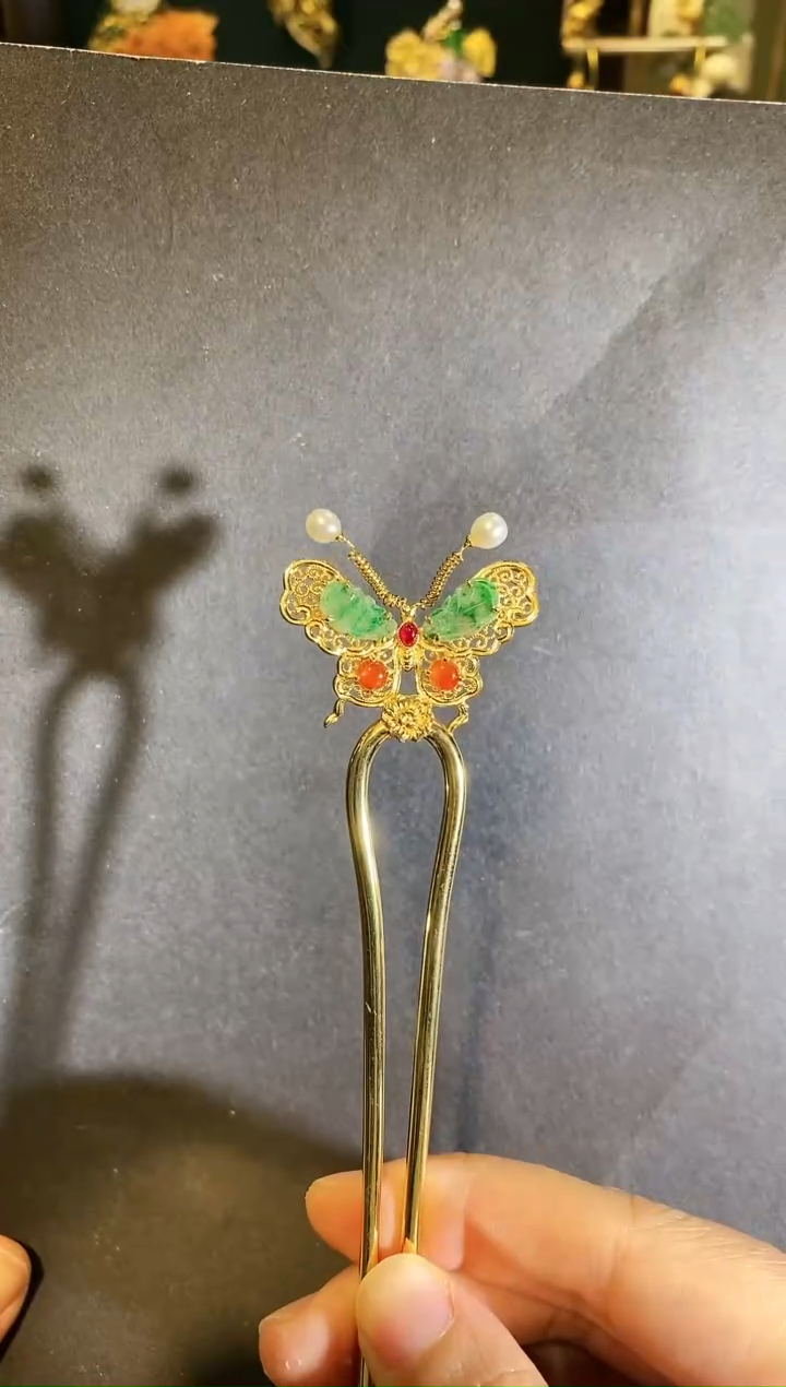 【闪购商品】翡翠发簪未镶嵌支持24小时鉴赏