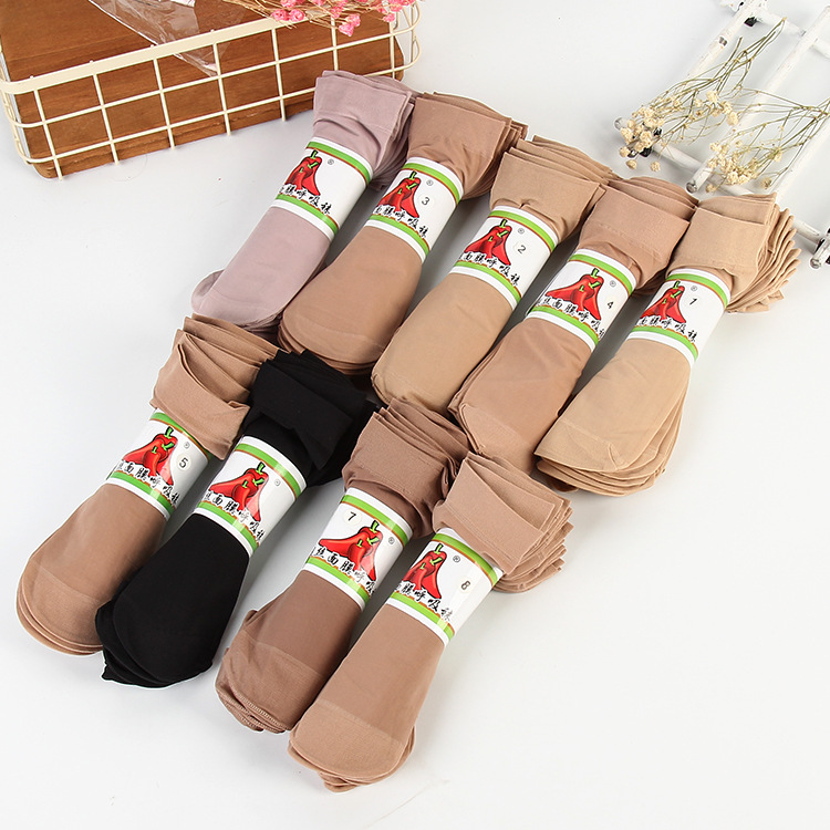 春夏款短丝袜批发 弹力钢丝面膜纯色丝袜 短筒天鹅绒丝袜子 批发