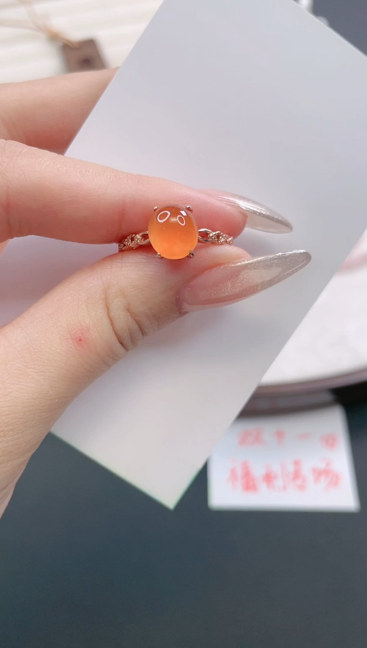 【闪购商品】南红玛瑙戒指银S925镶嵌126