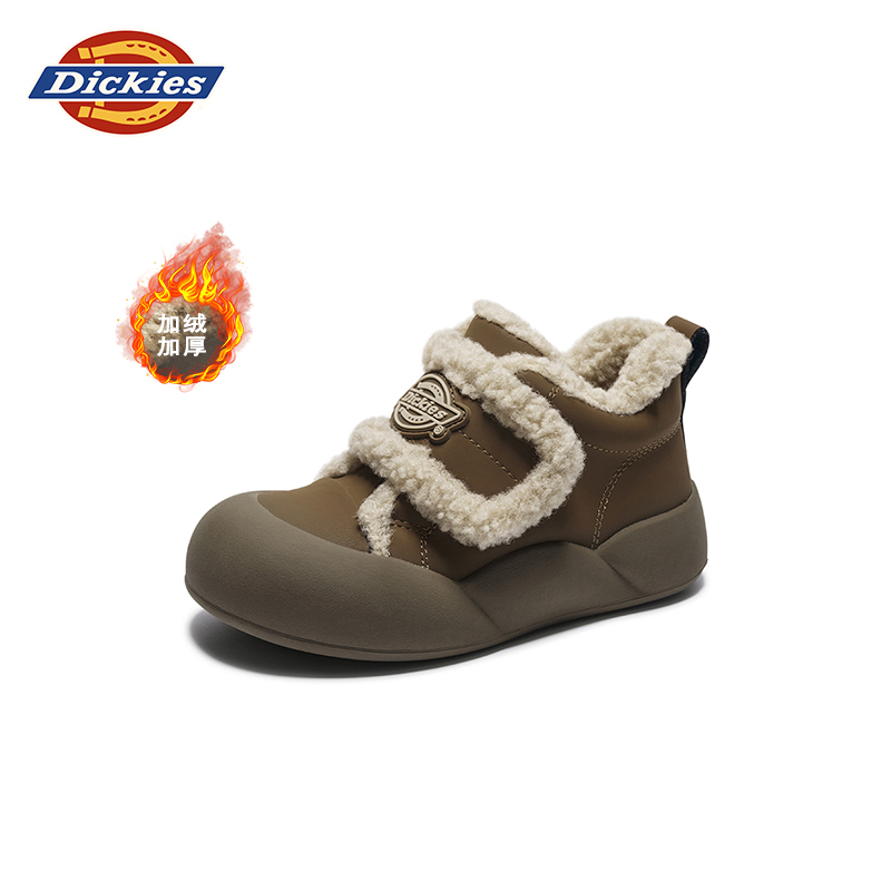 Dickies童鞋2025秋冬季时尚二棉鞋休闲软底加绒男宝女宝保暖女鞋