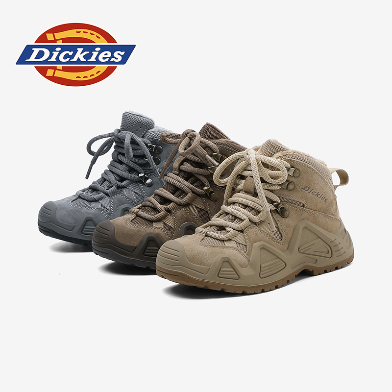 Dickies童鞋雪地靴加绒保暖2025秋冬款厚底中筒棉靴中男女童鞋