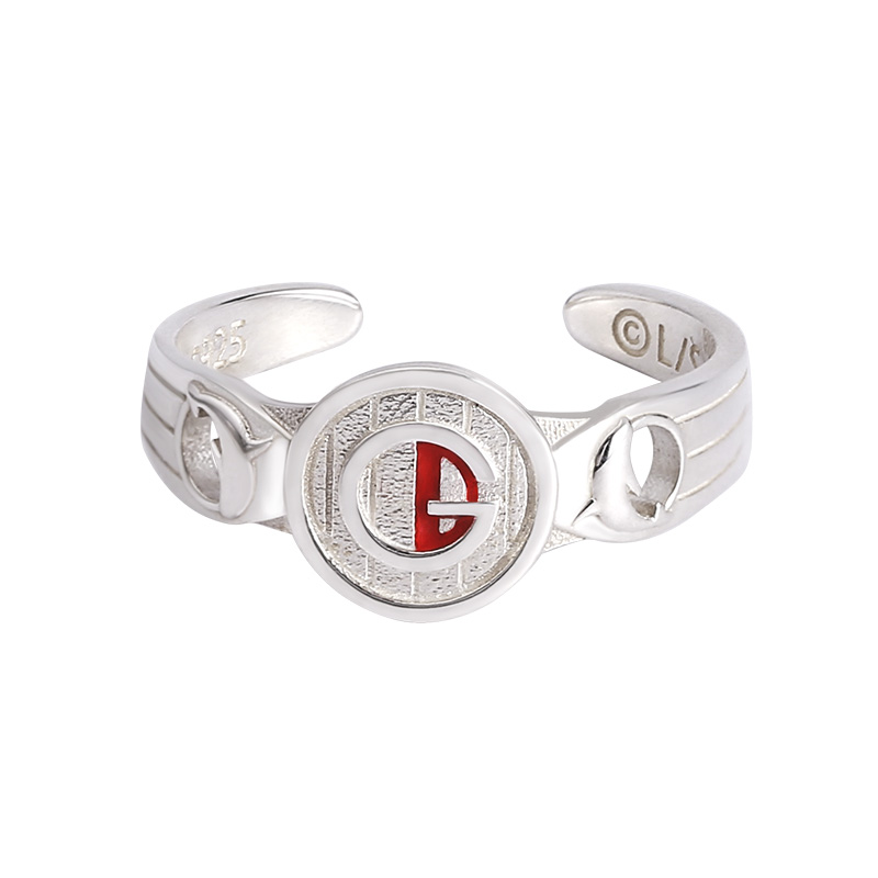 925银戒指 jojo的奇妙冒险石之海安波里欧周边戒指幸运石正版授权