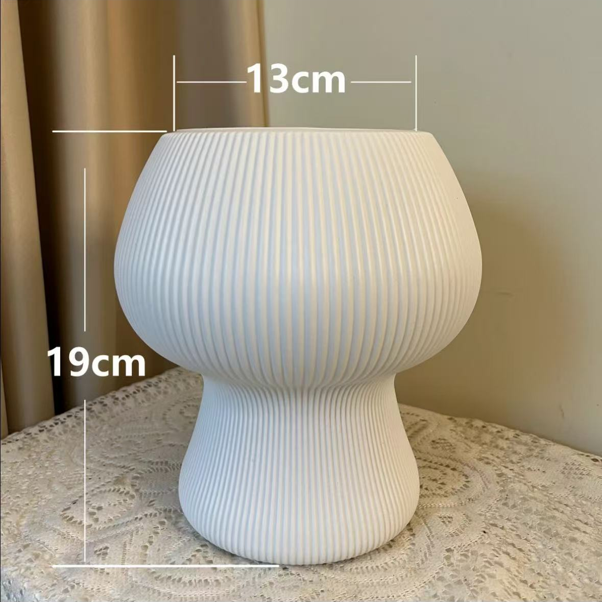 蘑菇形花盆简约花盆高款室内文心兰蝴蝶兰专用盆吊兰多肉绿植花盆
