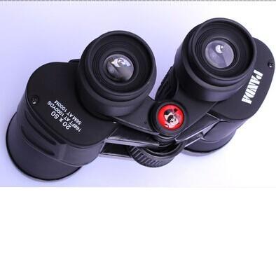 高清大倍率熊猫20X50双筒望远镜GT10倍固定倍率现货黑色手持促销