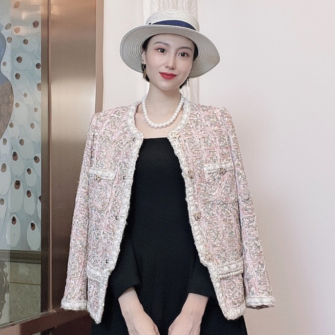 岚子【粉金】 花纱小香风 10236