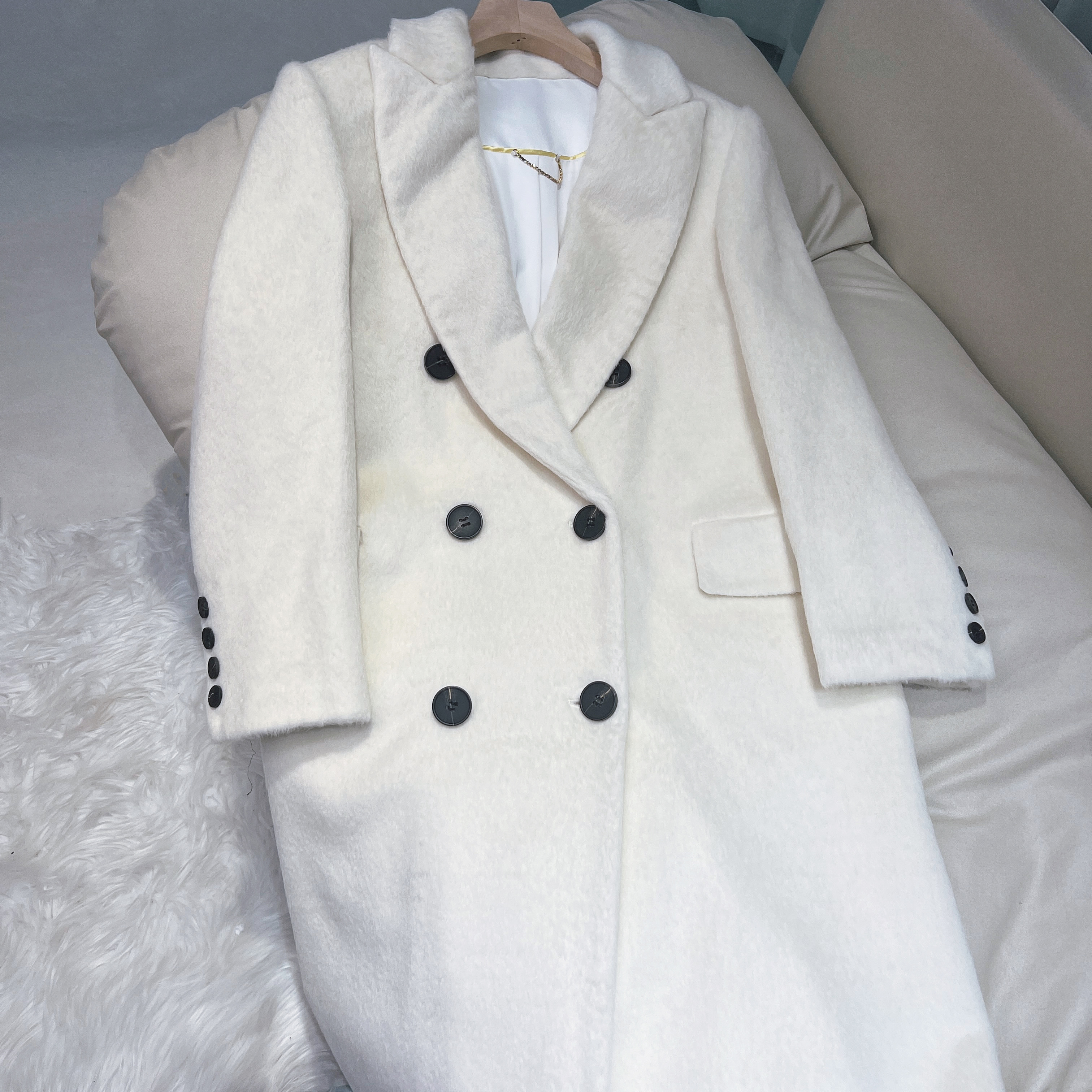 苏力羊驼毛大衣 70517