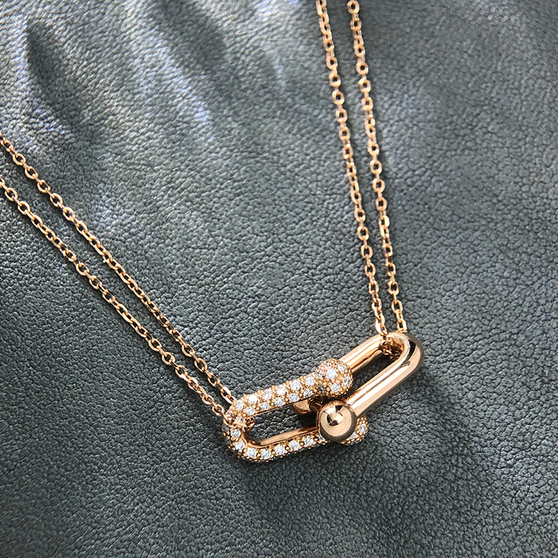 【举石臻选】TA12-1620-249钻石项链18k（一件/长约42+3cm）H*