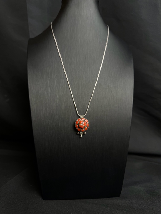 坠链均925银 印度 拉达克 进口925 纯银毛衣链