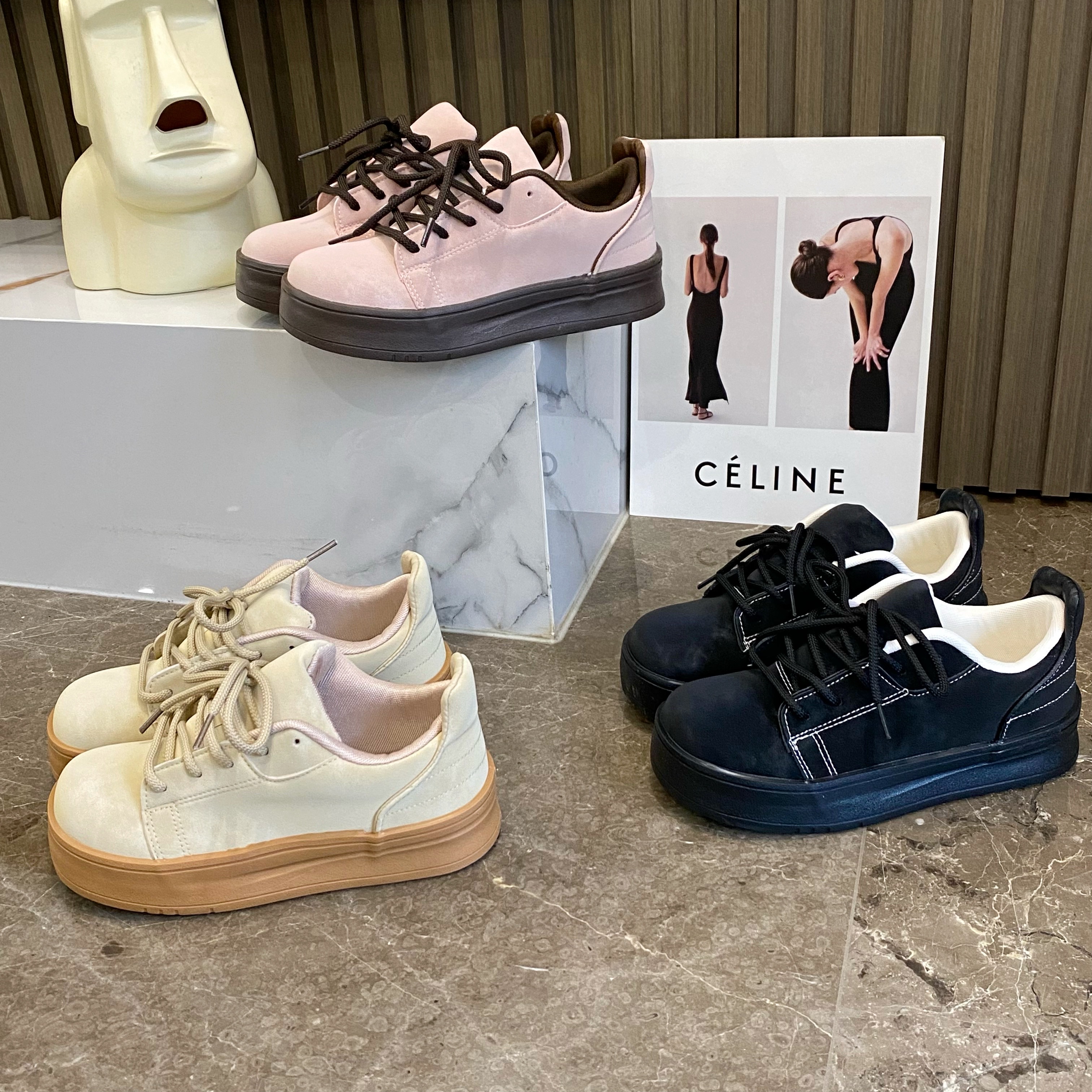 【猪猪家】韩系百搭小白鞋2024新款爆款厚底板鞋女款学生小众休闲鞋