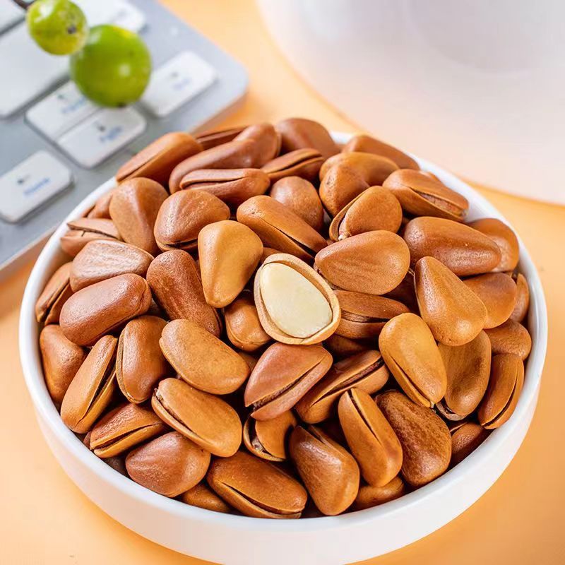 【1050二级果】东北开口松子大颗粒干果零食批发坚果松子下午茶美味