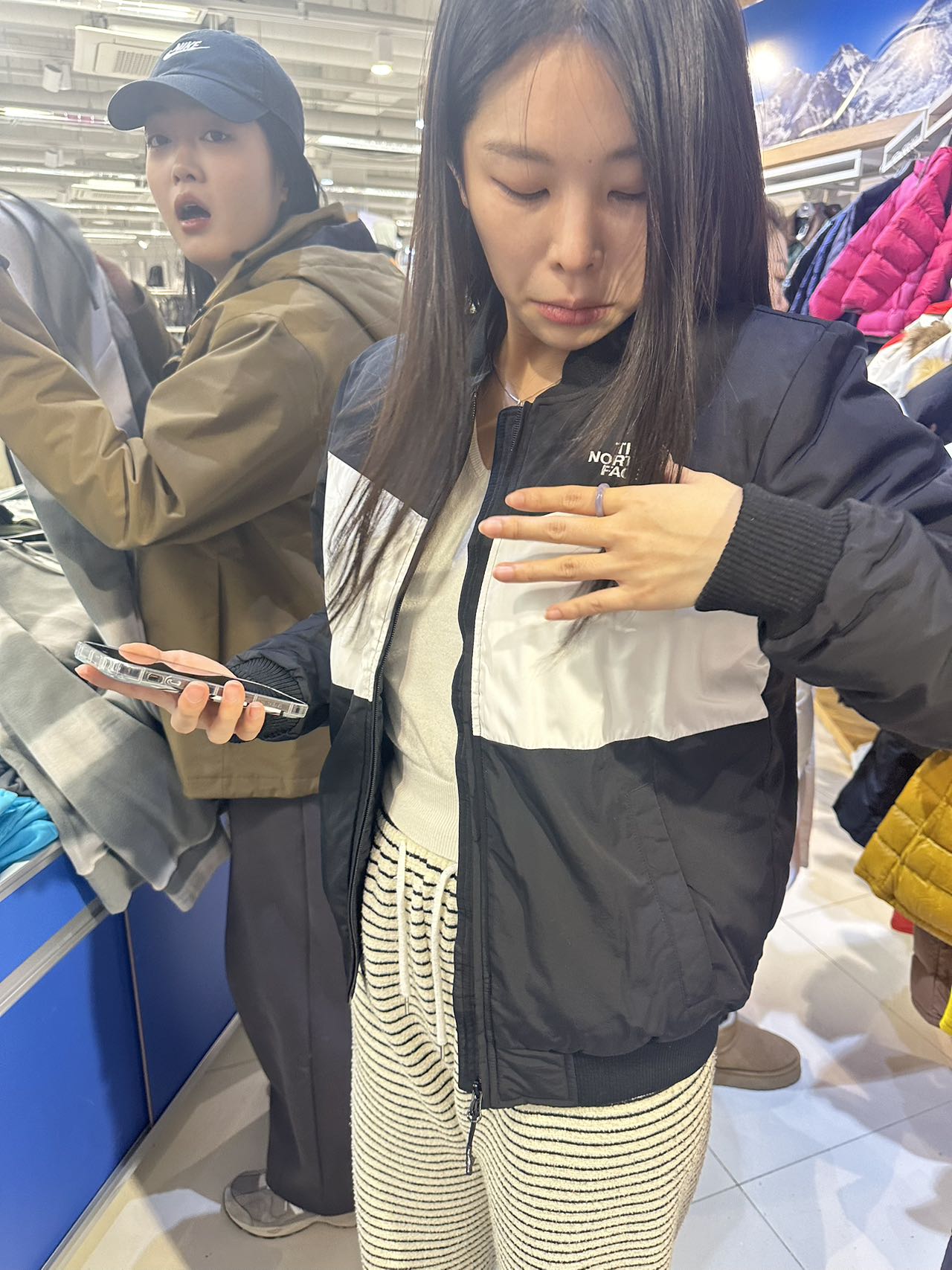 【韩国代购】北北家 秋冬棒球领夹克外套
