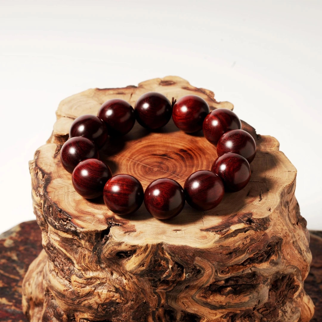 【艾伦专属】印度高油高密小叶紫檀2.0*12颗单圈