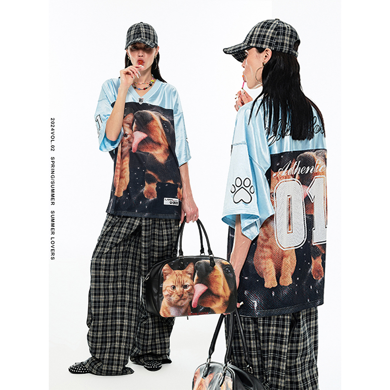 【2024夏季新款Vol.2】1JINN STUDIO 原创设计小众百搭猫狗宽松球服