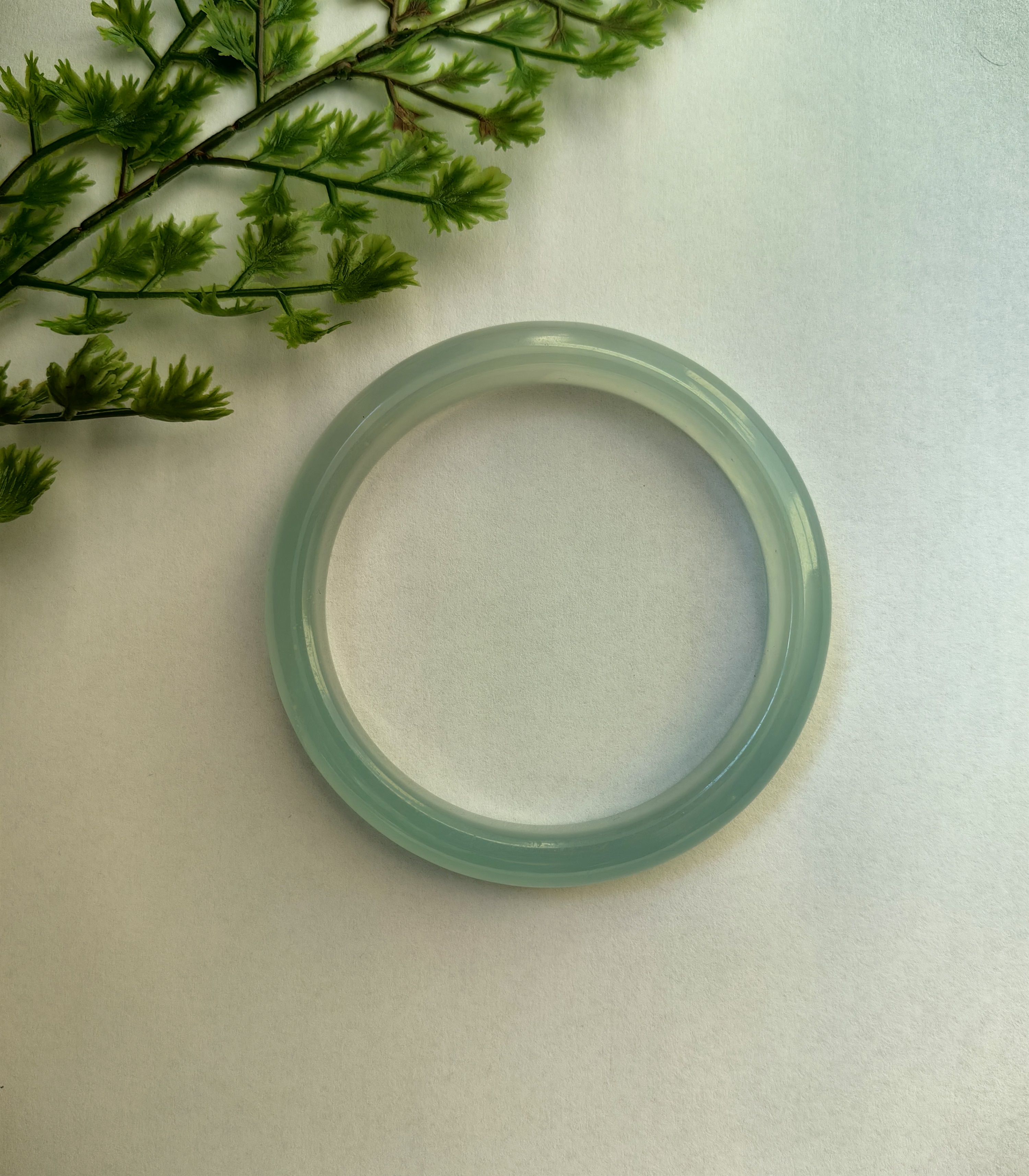 天然天山翠-天空蓝玛瑙手镯！（多样性发货1/件）