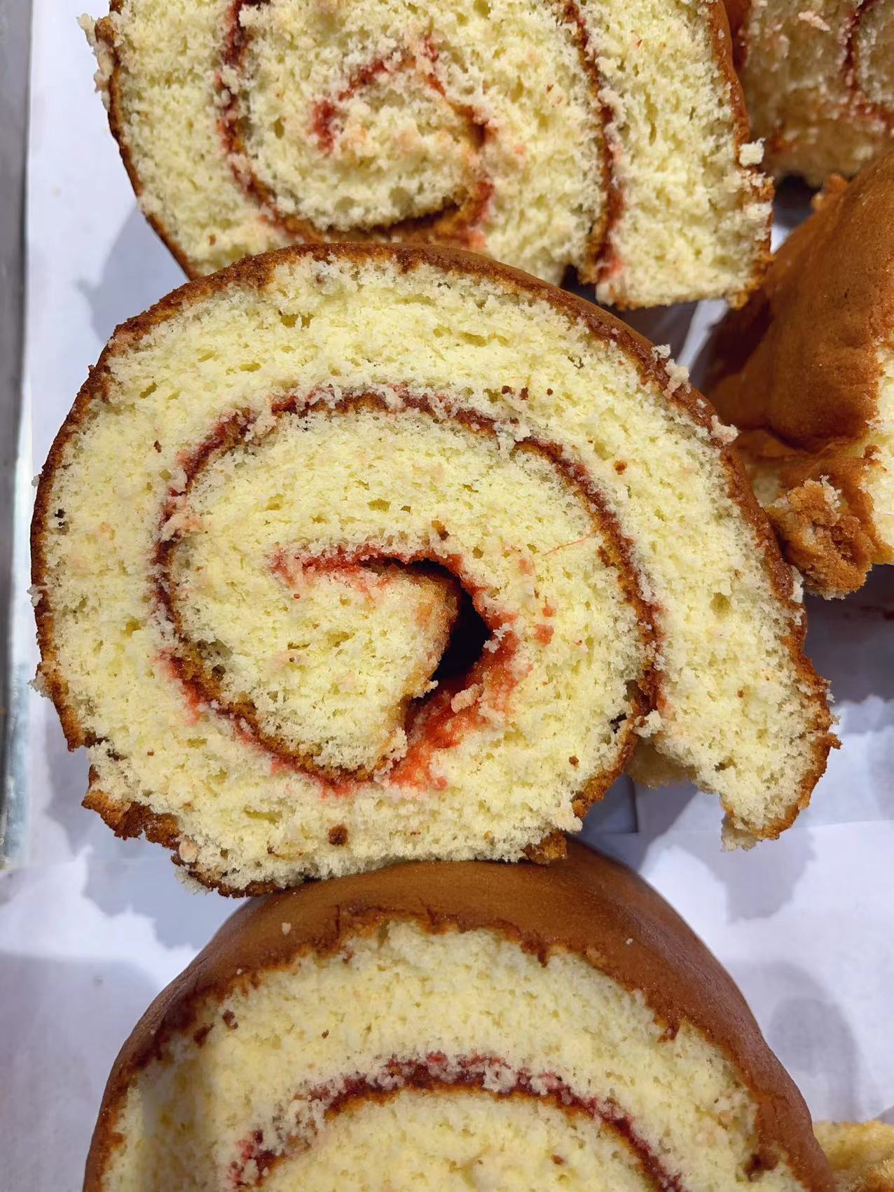 （卷糕）哈尔滨北三凯奇卷糕老式蛋糕小面包传统糕点童年草莓糕点