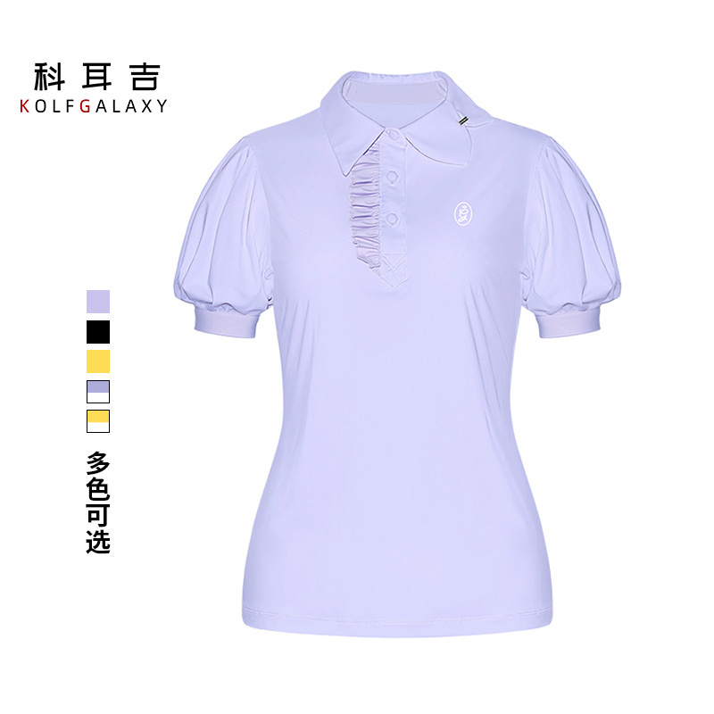 科耳吉 高尔夫服女款短袖夏季舒适透气修身显瘦速干女士运动网球