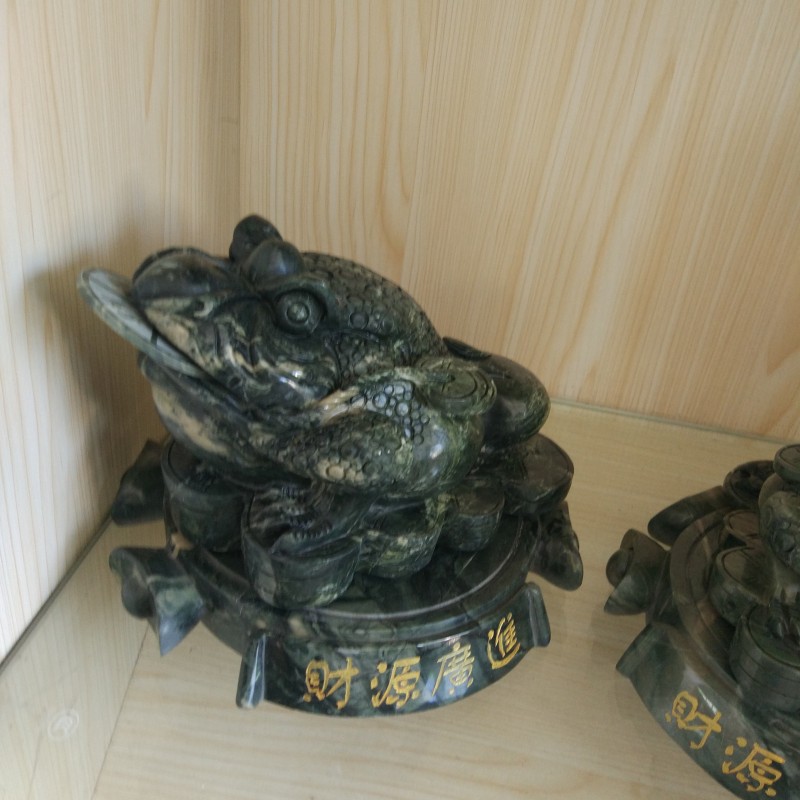 天然九龙壁华安玉雕刻动物吉祥钱詹商务桌面办公禅意店铺招财摆设
