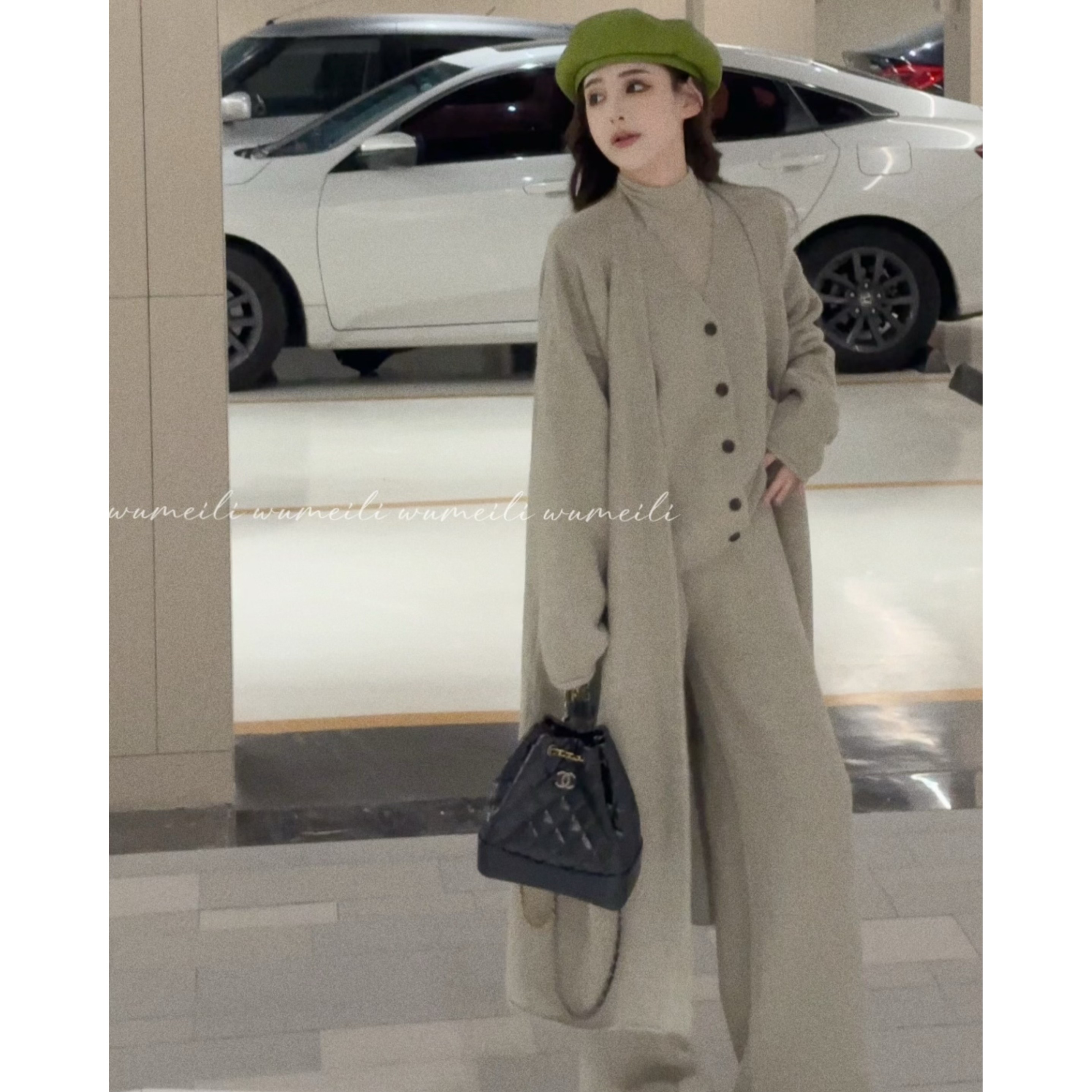【伍美丽】实拍 初秋时尚百搭修身显瘦三件套239004TZ